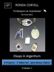 1.05 - Techniques in Argentium® Vol 5: Clasps - Two parts PLUS Bonus